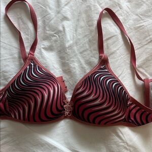 y2k Pink and Black Women's Bra